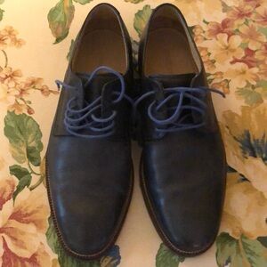 Cole Haan "Williams"  slate blue leather derby shoe